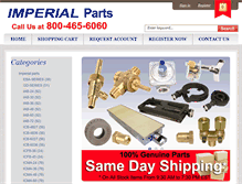 Tablet Screenshot of imperial-parts.com